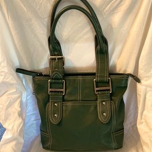 Beautiful dark green handbag